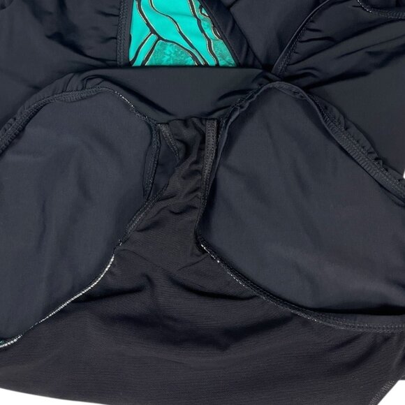 Vintage Shape Detector Swimsuit One Piece Crossover Size 16 Made in the USA - Picture 13 of 13